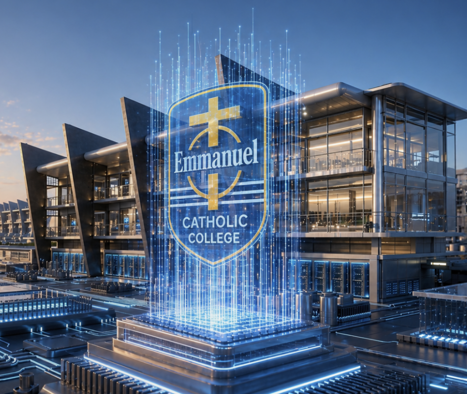 Emmanuel Catholic College hologram logo